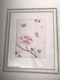 値下げしました。ローラアシュレイ  蝶　バタフライ　アート　絵のサムネイル
