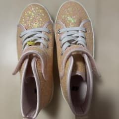 H&M キッズ スニーカー ラメ ピンク 21cmのサムネイル