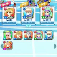 白猫テニス シャルロット&ダグラス&フラン+☆5×3のサムネイル