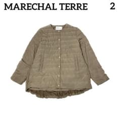 MARECHAL TERRE バックチュールダウンジャケット カーキ 2 M相当 