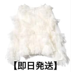 NOTRE emor /ノートルエモア　tulle veil tops NOTRE emor ノートルエモア tulle veil tops ホワイト - メルカリ