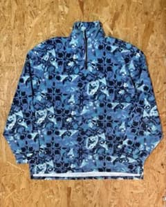 DECATHLON 幾何学模様 ハーフジップスウェット L程度