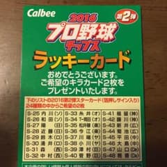 プロ野球チップスラッキーカードのサムネイル