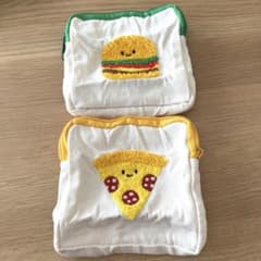 にっこりーノ　ファストフードもこもこポーチ2個セットのサムネイル
