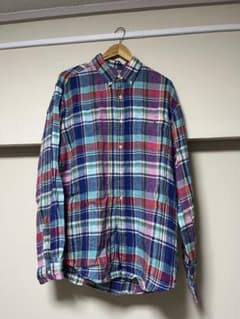 Polo Ralph Lauren リネン チェックシャツ XLのサムネイル