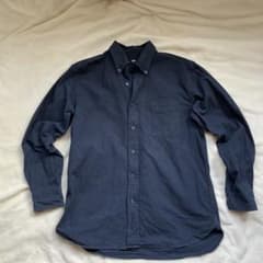 UNIQLO オックスフォードシャツ ネイビー メンズのサムネイル