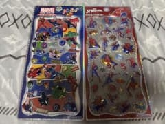 正規品　MARVEL スパイダーマン　プチドロップステッカー　2枚セット　シールのサムネイル
