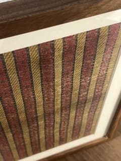 古代裂　希少18世紀インドモール織　額装付　伝統工芸　インテリアのサムネイル