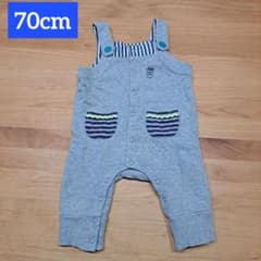 【最終価格】オーバーオール ロンパース 70cmのサムネイル