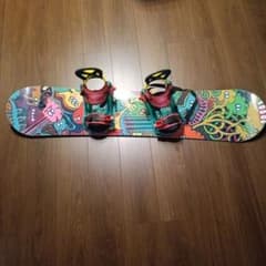 キッズ用120センチ カラフル スノーボード ビンディング - メルカリ