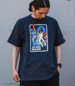 【新品未使用品】champion T1011 STARWARS ネイビー　XLのサムネイル