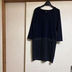 ワンピース バイカラー 長袖のサムネイル