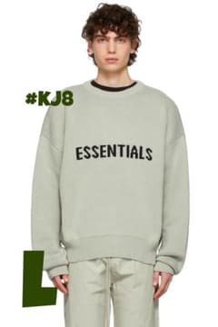 エッセンシャルズ SSENSE 限定 グリーン ニット セーター L 初期不良 