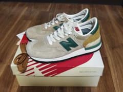 new balance M990TG1 ベージュ/グリーン 27cm USA - メルカリ