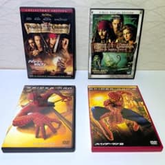 Pirates of the Caribbean Bian　Spider-Man DVDs: A compilation of 4 films