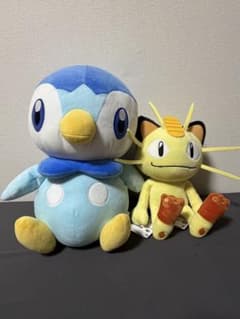 ポケモン　ポッチャマぬいぐるみ　ニャースぬいぐるみ2点セット
