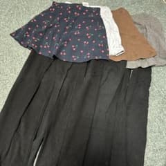 チェリー柄花柄シンプル無地スカッツ新品4個セットセットお得パンツズボンのサムネイル