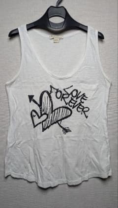 twentyone ノースリーブ LOVE FOREVER ホワイト Lのサムネイル