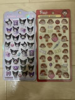 クロミ ペコちゃん ボンボンドロップシール 2枚セットのサムネイル