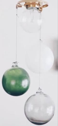 オカベマキコ しゃぼんランプ グリーン ホワイト スモーキー - メルカリ