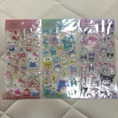 ［新品］サンリオ クリアキャンディシール 3点セットのサムネイル
