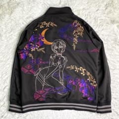 【コラボ】綾波レイと三日月 エヴァンゲリオン 錦sizeXXLトラックジャケット 美品✨錦 x 新世紀エヴァンゲリオン コラボ トラックジャケット 綾波