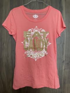 JUICY COUTURE グリッター Tシャツ 半袖 コーラル - メルカリ