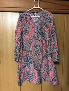 チュニック（長袖）LLサイズ ペイズリー柄のサムネイル
