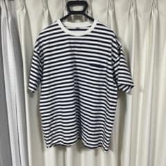 UNIQLO ストライプ Tシャツ XL ネイビー/ホワイトのサムネイル