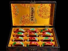 中国古美術 唐物旧蔵大清乾隆年宮廷御蔵品 高氷種飄花翡翠腕輪 中国