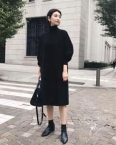 明日まで　RIM.ARK 2way ニット ワンピース　リムアーク RIM.ARK リムアーク ニット レイヤードワンピース 3Piece knit OP RIM