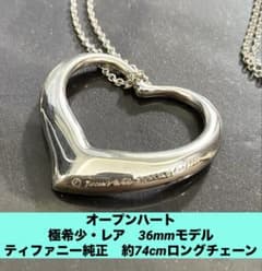 希少•レアサイズ】オープンハート（36mmモデル） ティファニーロング