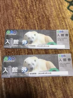 男鹿水族館GAO 入館券2枚のサムネイル