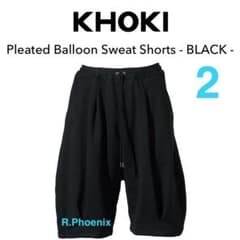 パンツ 2 26SS KHOKI PLEATED BALOON SWEAT SHORTS KHOKI】PLEATED BALLOON SWEAT SHORTS 2 - メルカリ
