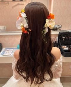 アーティフィシャルフラワー　花飾り　ウエディングのサムネイル