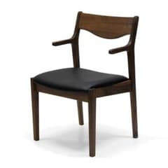 DZ DC MNC　4脚　肘付ダイニングチェア　アームチェア　ブラウン＊ブラック DZ DC MNC 4脚 肘付ダイニングチェア アームチェア ブラウン＊ブラック