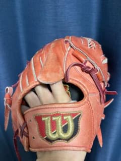Wilson 軟式 野球 グローブ オレンジのサムネイル