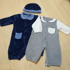 ロンパース 帽子つき 3点セットのサムネイル
