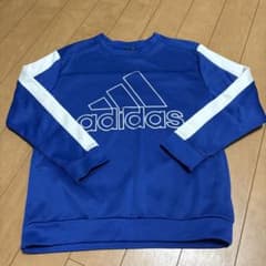 アディダス/adidas 長袖 スウェット トレーナー150ブルーのサムネイル