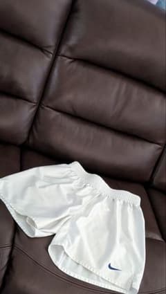 NIKE soccer shorts, white, size M