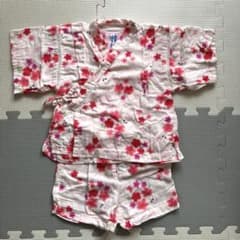 ミキハウス　甚平　花柄　うさぎのサムネイル