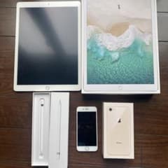 【3点セット】iPad Pro 256GB &iPhone8 256GB&ペンのサムネイル