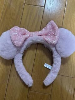 ディズニー風 ふわふわヘアバンド ピンクのサムネイル