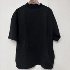 モックネック 半袖 Tシャツ ブラックのサムネイル