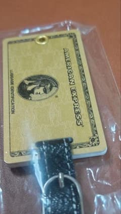 American Express ネームタグ ラゲッジタグ ゴールド - メルカリ