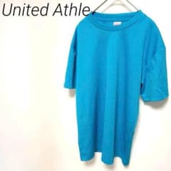 United Athle 터키석 반팔 T 셔츠 크루 넥 M 사이즈