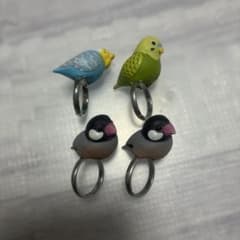 鳥のキャラクターリング4個セットのサムネイル