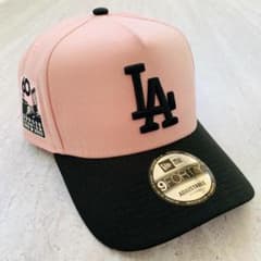海外限定！ LA ニューエラ キャップ ドジャースピンク ツートン - メルカリ