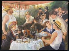 ピュエール＝オーギュスト・ルノワール『舟遊びをする人々の昼食』複製画　摸写② ピュエール＝オーギュスト・ルノワール『舟遊びをする人々の昼食』複製