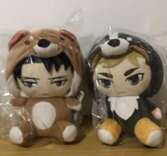進撃の巨人 リヴァイ エルヴィン あにまるっこ ぬいぐるみのサムネイル
